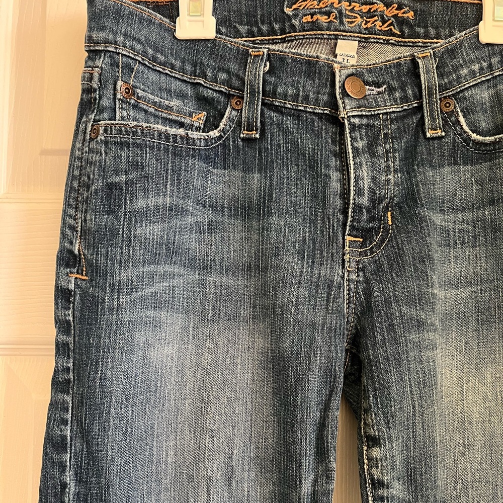 Abercrombie & Fitch jeans. Size 2. Slight flare look.